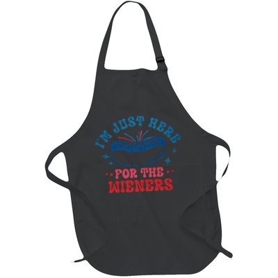 4th Of July Im Just Here For The Wieners Apron