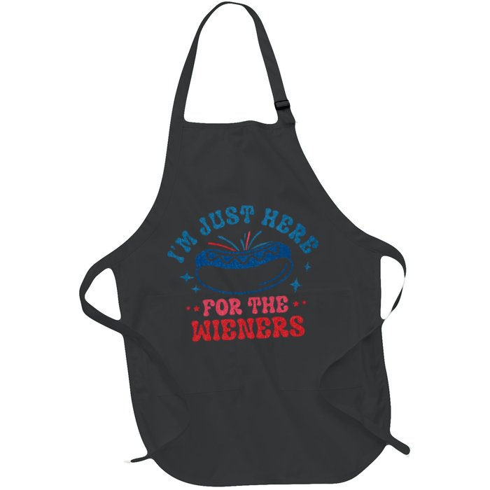 4th Of July Im Just Here For The Wieners Apron