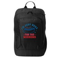 4th Of July Im Just Here For The Wieners City Backpack