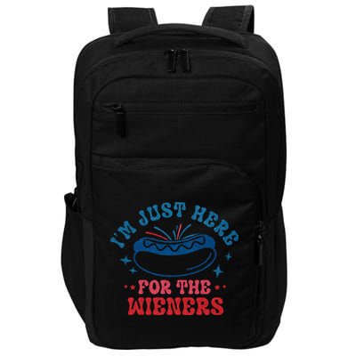 4th Of July Im Just Here For The Wieners Impact Tech Backpack