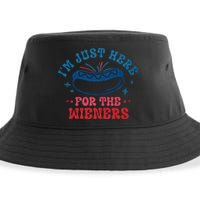 4th Of July Im Just Here For The Wieners Sustainable Bucket Hat