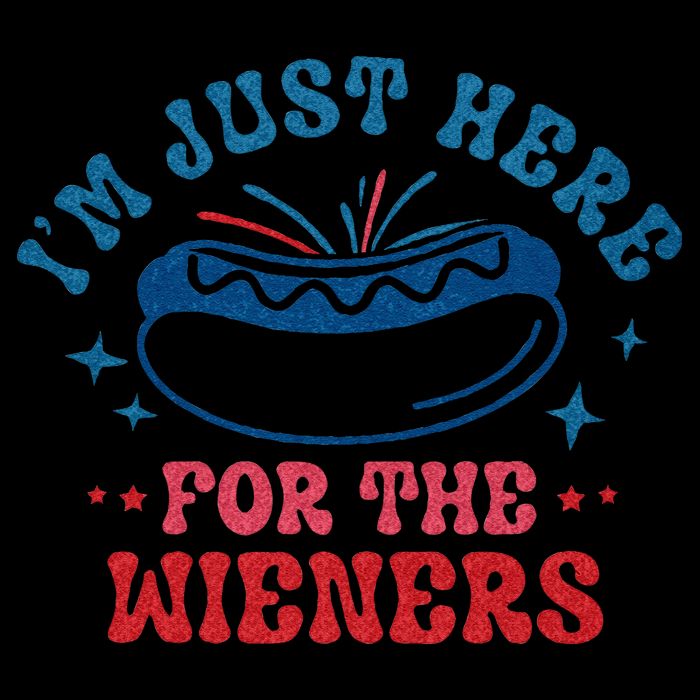4th Of July Im Just Here For The Wieners Bucket Hat