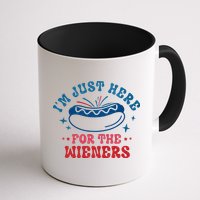 4th Of July Im Just Here For The Wieners Mug