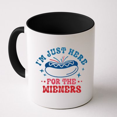 4th Of July Im Just Here For The Wieners Mug