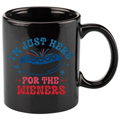 4th Of July Im Just Here For The Wieners 11oz C Handle Ceramic Mug