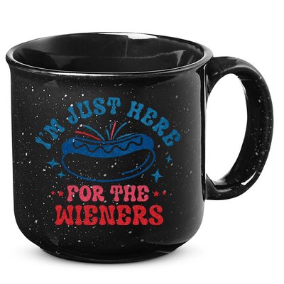 4th Of July Im Just Here For The Wieners 15oz Campfire Ceramic Mug