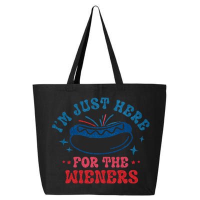 4th Of July Im Just Here For The Wieners 25L Jumbo Tote