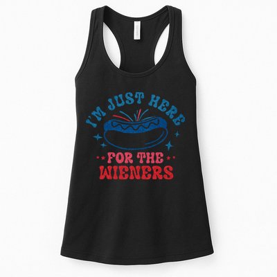 4th Of July Im Just Here For The Wieners Womens Tank Top