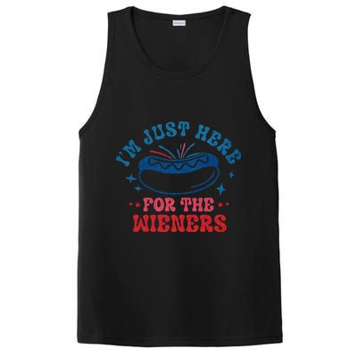 4th Of July Im Just Here For The Wieners PosiCharge Competitor Tank