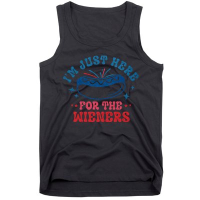 4th Of July Im Just Here For The Wieners Tank Top