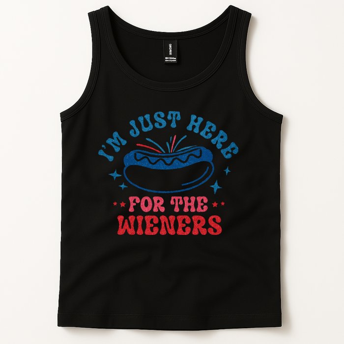 4th Of July Im Just Here For The Wieners Tank Top