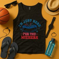 4th Of July Im Just Here For The Wieners Tank Top