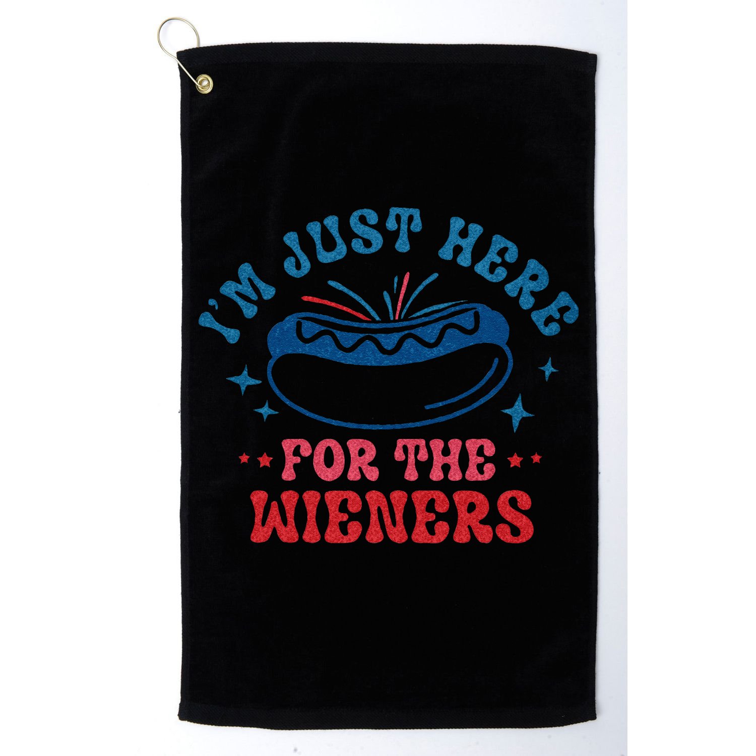 4th Of July Im Just Here For The Wieners Golf Towel