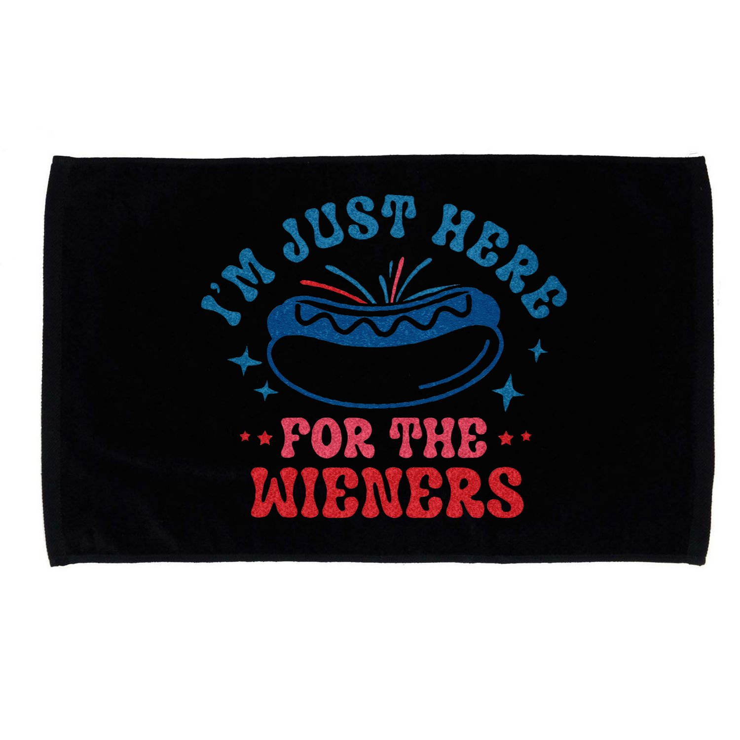 4th Of July Im Just Here For The Wieners Microfiber Hand Towel