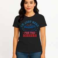 4th Of July Im Just Here For The Wieners Womens T-Shirt