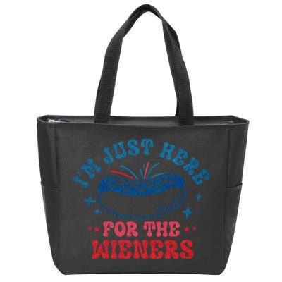 4th Of July Im Just Here For The Wieners Zip Tote Bag