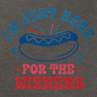 4th Of July Im Just Here For The Wieners Cotton Canvas Backpack
