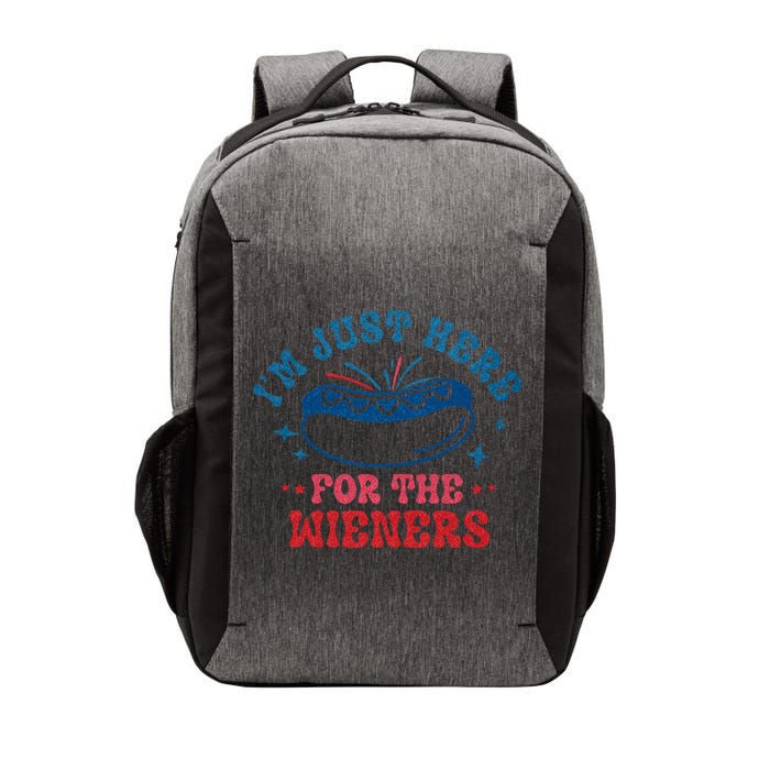 4th Of July Im Just Here For The Wieners Vector Backpack