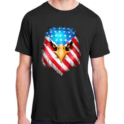 4th Of July Patriotic Eagle Usa American Flag Adult ChromaSoft Performance T-Shirt