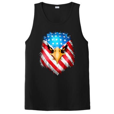 4th Of July Patriotic Eagle Usa American Flag PosiCharge Competitor Tank