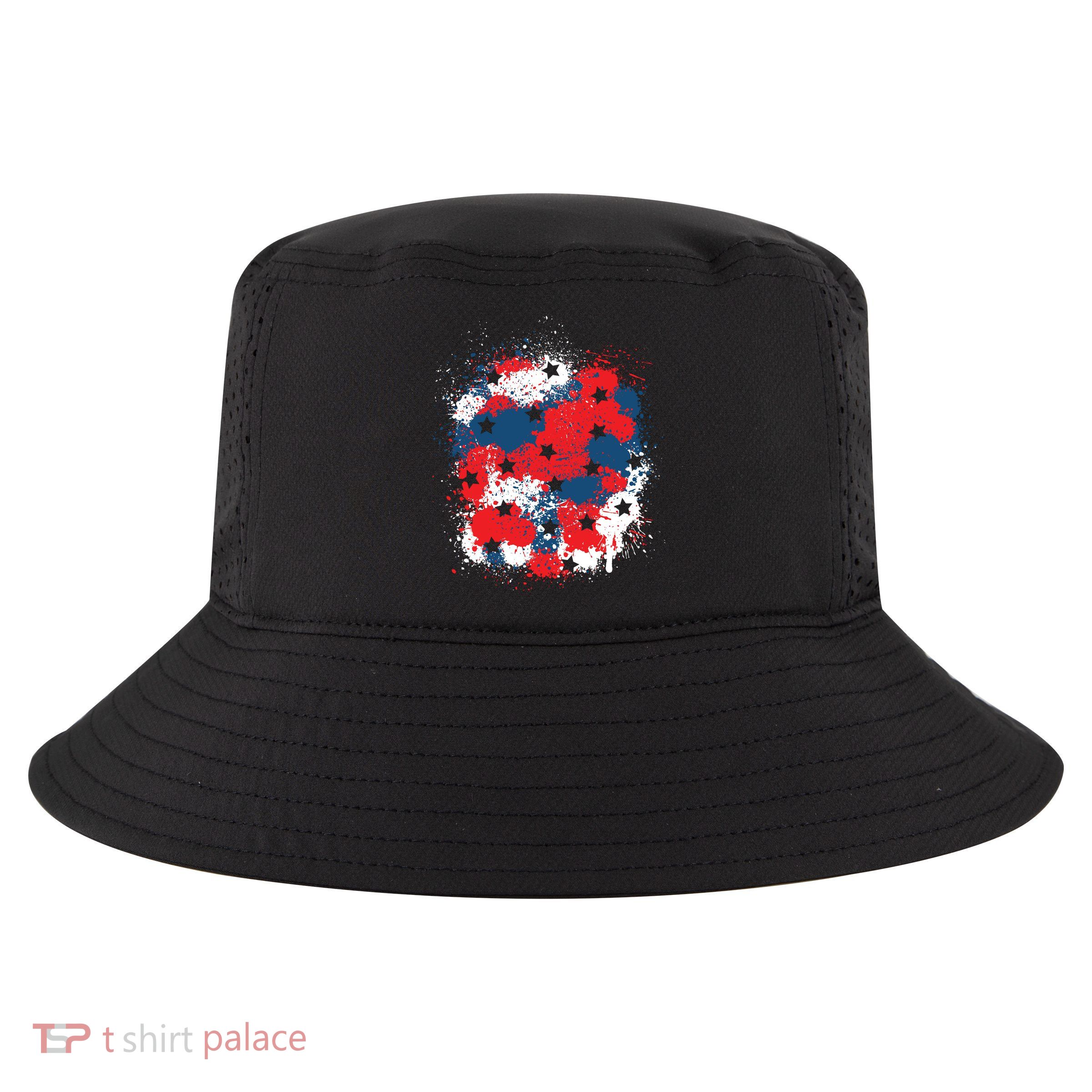 4th Of July Color Splash Cool Comfort Performance Bucket Hat