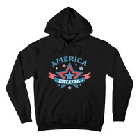 4th Of July Retro America Est. 1776 Gift Hoodie