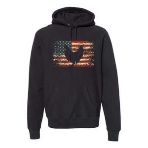 4th Of July Chicken Patriotic American Flag Women Girl Kids Premium Hoodie