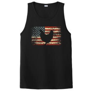 4th Of July Chicken Patriotic American Flag Women Girl Kids PosiCharge Competitor Tank