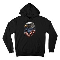 4th Of July Bald Eagle American US Flag Country 4th Of July Hoodie