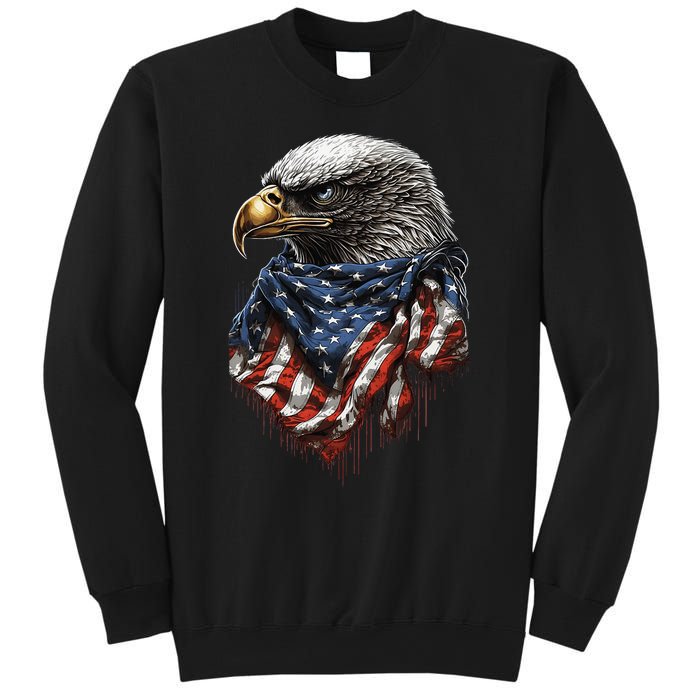 4th Of July Bald Eagle American US Flag Country 4th Of July Sweatshirt