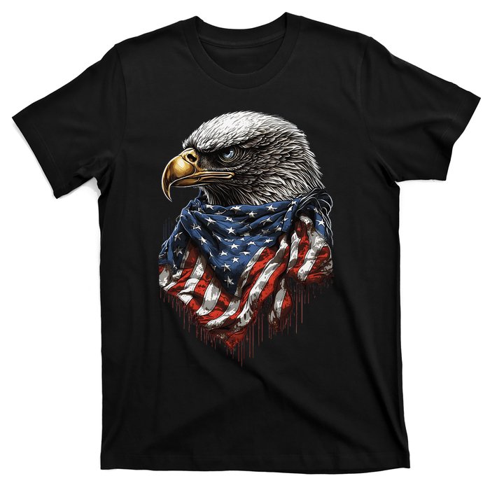 4th Of July Bald Eagle American US Flag Country 4th Of July T-Shirt