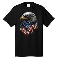 4th Of July Bald Eagle American US Flag Country 4th Of July Tall T-Shirt