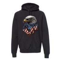 4th Of July Bald Eagle American US Flag Country 4th Of July Premium Hoodie