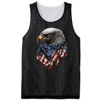 4th Of July Bald Eagle American US Flag Country 4th Of July Mesh Reversible Basketball Jersey Tank