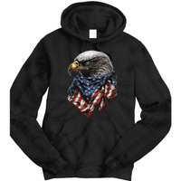 4th Of July Bald Eagle American US Flag Country 4th Of July Tie Dye Hoodie