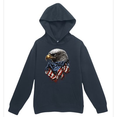 4th Of July Bald Eagle American US Flag Country 4th Of July Urban Pullover Hoodie