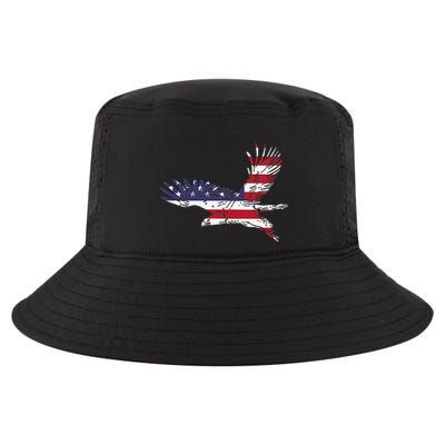 4th Of July Bald Eagle Us Flag Pocket America Cool Comfort Performance Bucket Hat