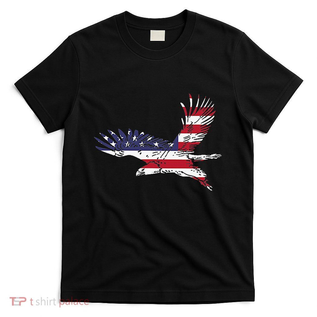 4th Of July Bald Eagle Us Flag Pocket America T-Shirt