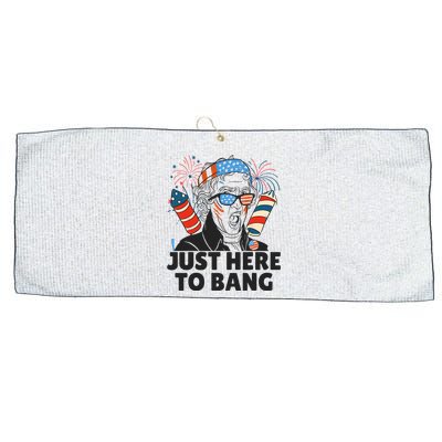 4th Of July Independence Day USA American Funny Fireworks Large Microfiber Waffle Golf Towel