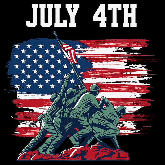 4th Of July USA American Flag Independence Day Cooling Performance Crew T-Shirt