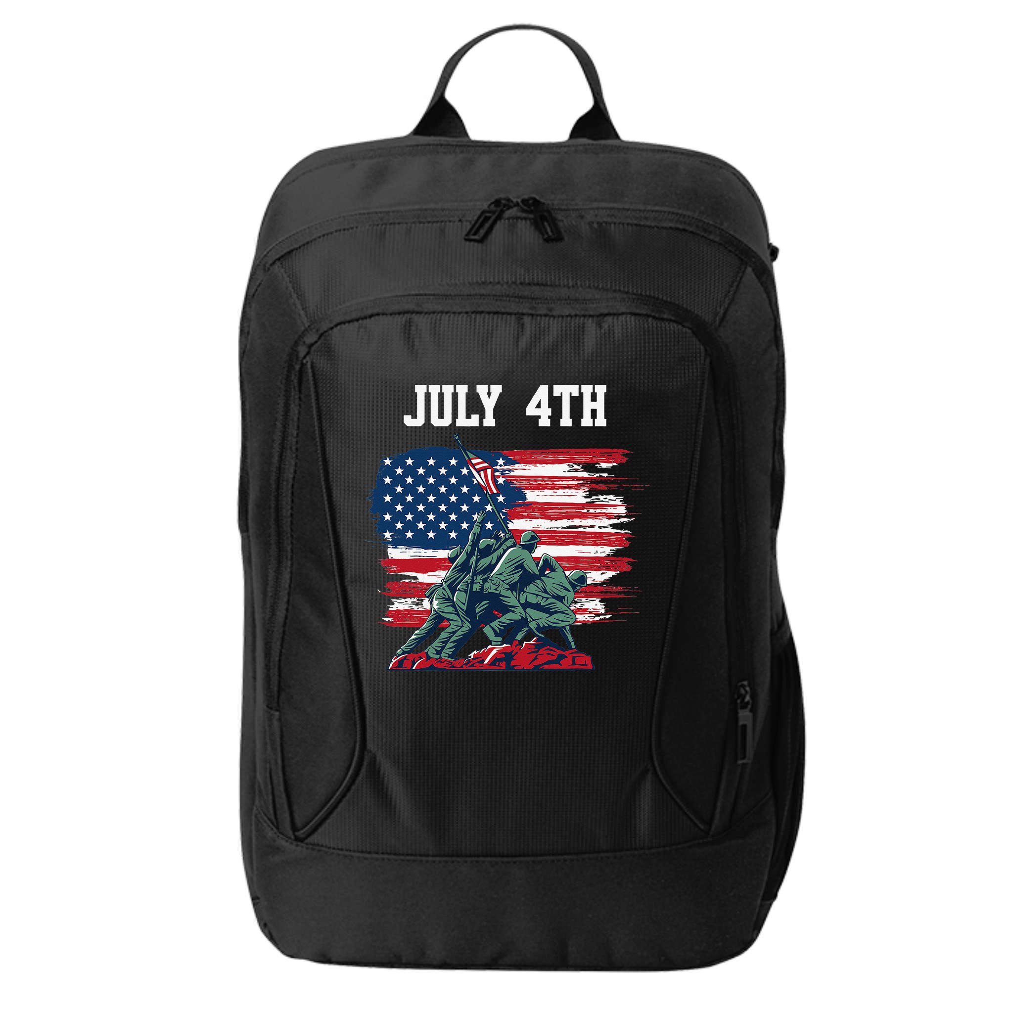4th Of July USA American Flag Independence Day City Backpack