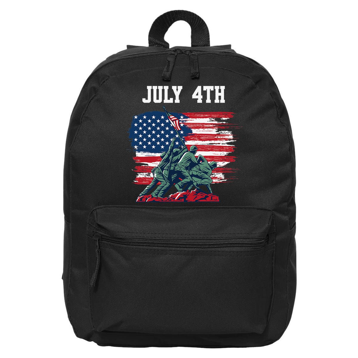 4th Of July USA American Flag Independence Day 16 in Basic Backpack