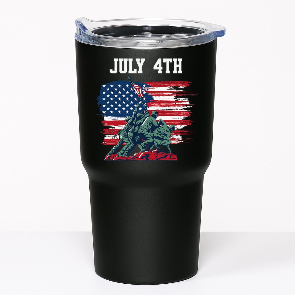 4th Of July USA American Flag Independence Day Tumbler