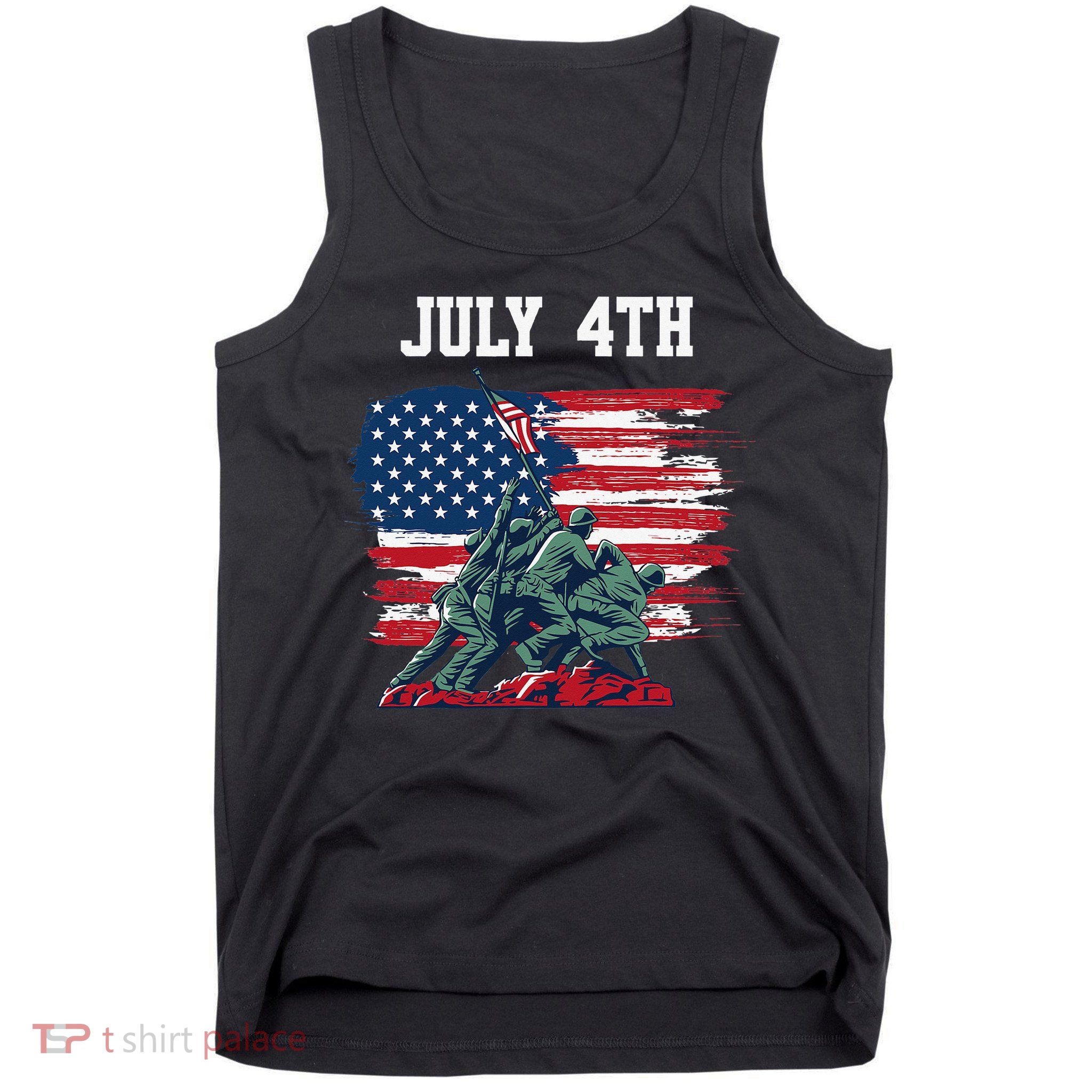 4th Of July USA American Flag Independence Day Tank Top