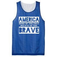 4th Of July America Home Of The Free Because Of The Brave Gift Mesh Reversible Basketball Jersey Tank