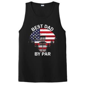 4th Of July Best Dad By Par Disc Golf Fathers Day PosiCharge Competitor Tank