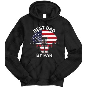 4th Of July Best Dad By Par Disc Golf Fathers Day Tie Dye Hoodie