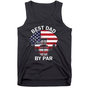 4th Of July Best Dad By Par Disc Golf Fathers Day Tank Top