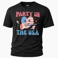 4th Of July Retro Funny Party In The USA Music Gift Cooling Performance Crew T-Shirt
