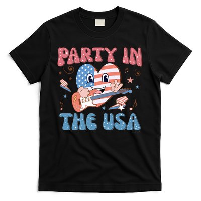 4th Of July Retro Funny Party In The USA Music Gift T-Shirt